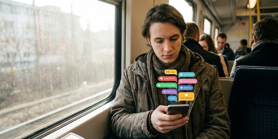 Apprendre une langue avec une application mobile